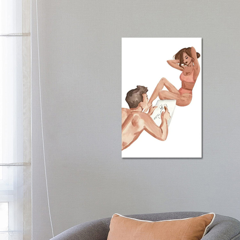 Beach Romance by Sabina Fenn - Gallery-Wrapped Canvas Giclée on Canvas, 66.04 cm H x 45.72 cm W x 1.91 cm D, Canvas