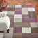 Brooklyn area rug Machine Woven Rectangle Beige/Purple