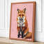 Fox Portrait Modern - Wrapped Canvas-38843633-38843635