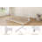 Twin Size Daybed with Trundle, Sofa Bed Frame with Charging Station and LED Lights, Heavy Duty Metal Bed Frame-1136679598