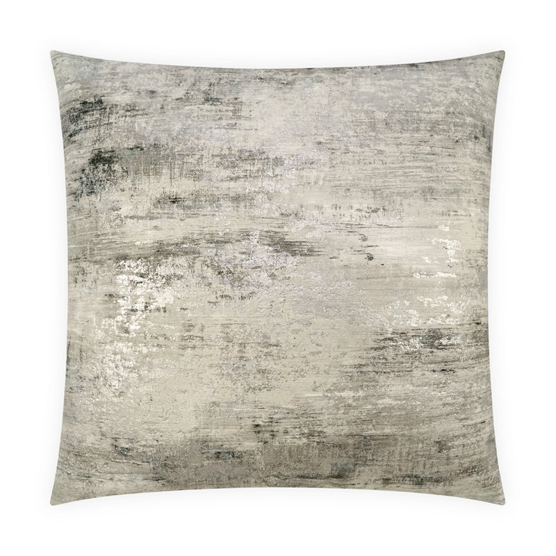 Serston Square Pillow Cover & Insert, Silver, Square 22"