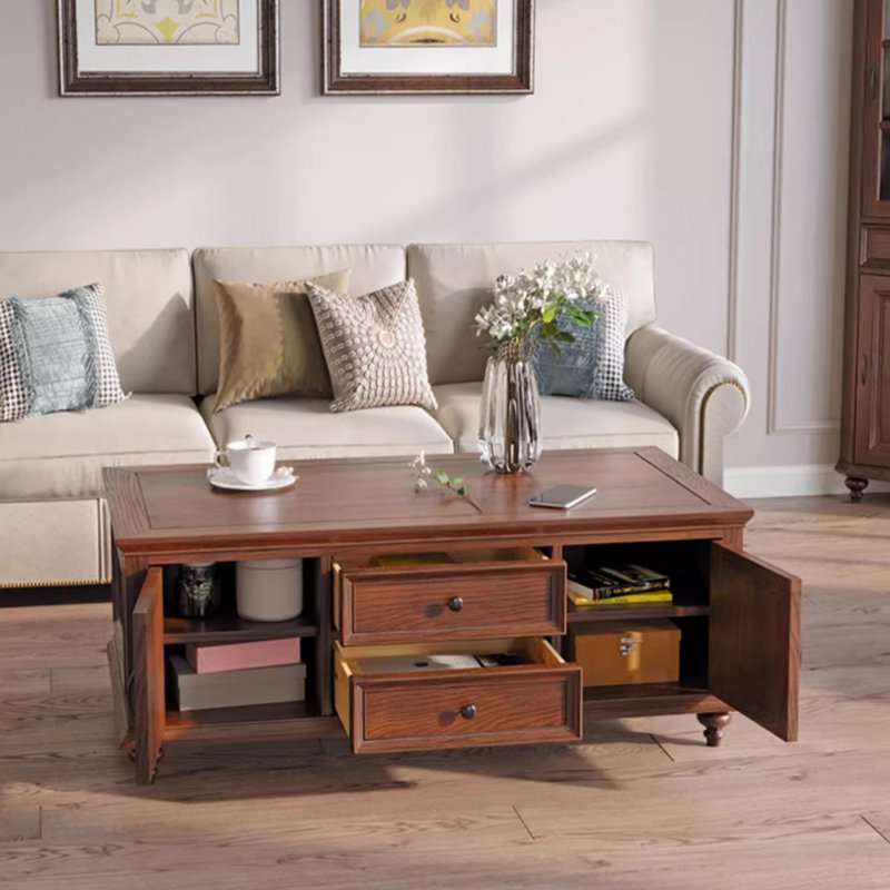 Une table basse au charme naturel, Brun
