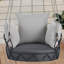 Balancelle d'extérieur à assise profonde avec coussin-411775206