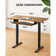 Wasat Height Adjustable Computer Standing Desk with Keyboard Tray For Home Office