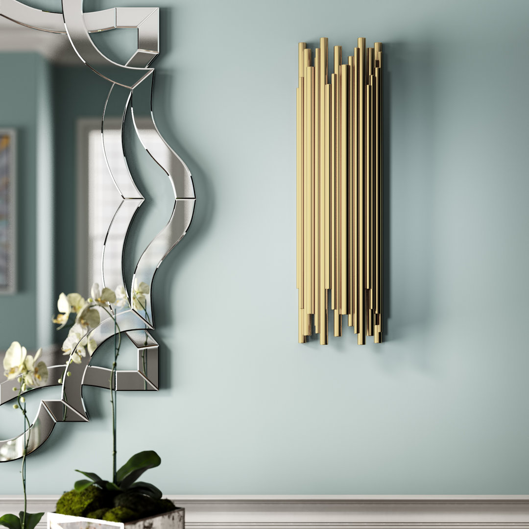 2-Light Modern Rod Wall Sconce Everly Quinn 