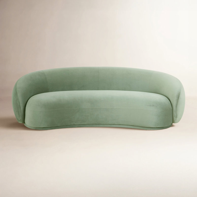 Tov Furniture Kendall Moss Green Velvet Sofa, Green