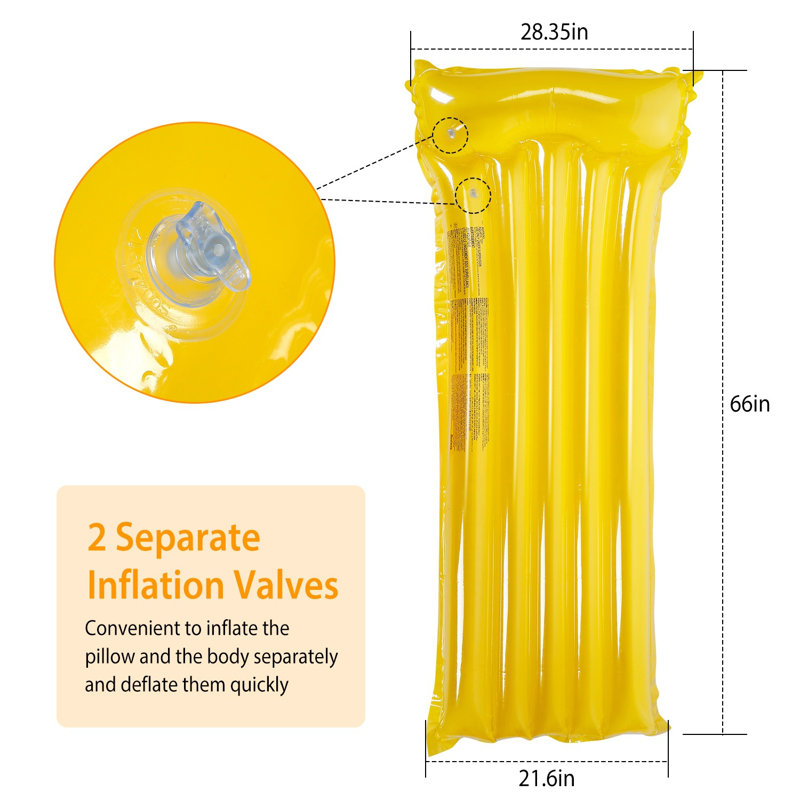Float Raft Inflatable Pool, Yellow
