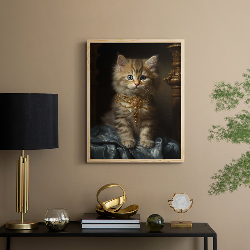 ANIMALS Series CXCVII, reproduction encadrée - bois massif, H 21 po x l 17 po