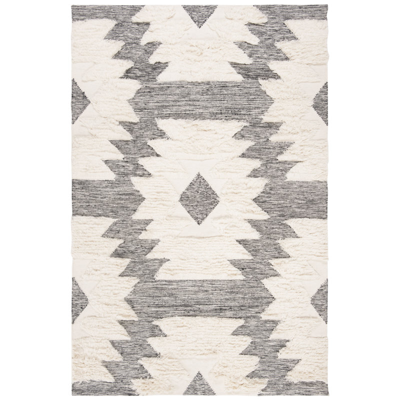 Jeffords Geometric Hand Woven 183cm X 274cm Area Rug