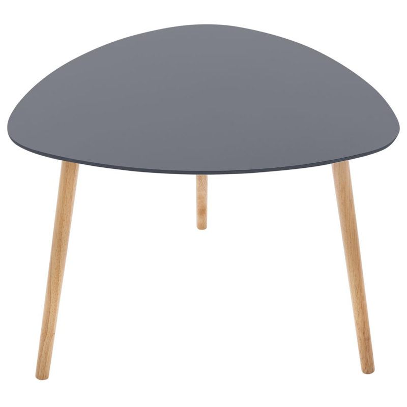 Ingram 3 Piece Nest of Tables, Dark Grey/Light Grey/Yellow