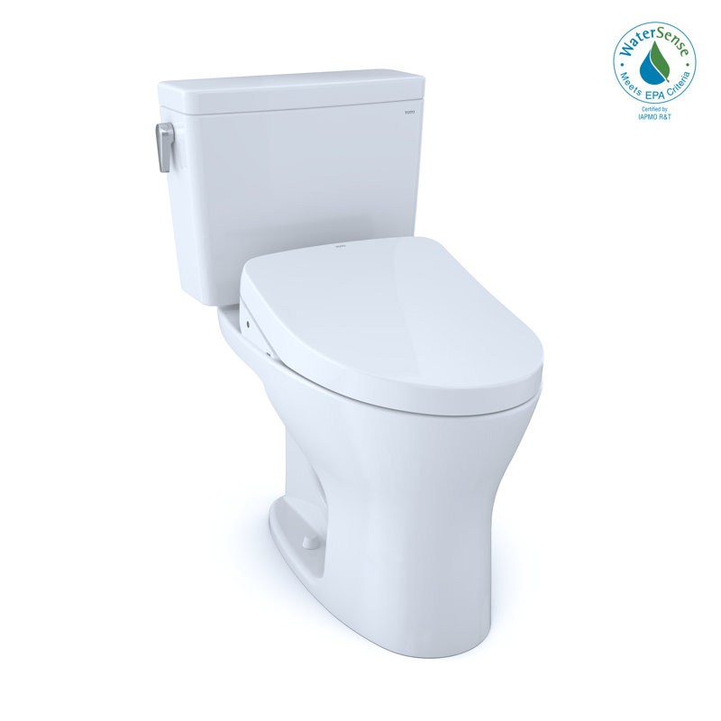 Drake® Dual-Flush Elongated Two-Piece toilet (Seat Included), 10"