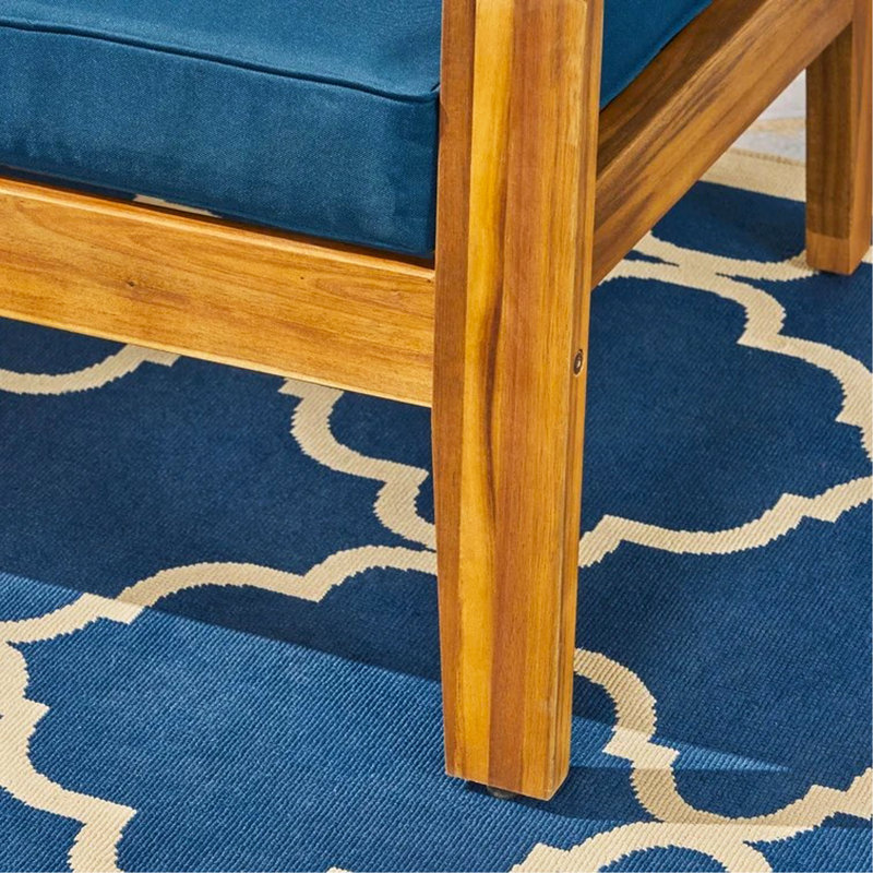 [Single Chair] Grenada Club Chair, Teal, Rustic