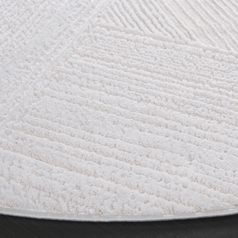 Tapis de couleur unie Kingston Performance, Rond 6 pi 7 po