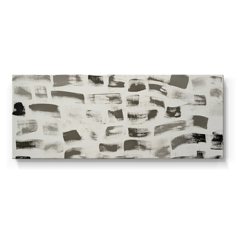 Toile tendue abstraite Seris 6 # XIX-Wide Gallery, H 12 po x l 30 po