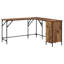 L-Shaped Metal Base Computer Desk-1233730045