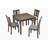 Wooden Dining Square Table, Kitchen Table For Small Space, 4 Person Dining Table