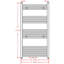 Ilya Straight Towel Rail Heated Towel Rails