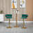 Treco Swivel Upholstered Adjustable Height Counter Stool with Metal Frame-94986133