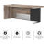 Bureau de direction moderne, bureau d'écriture d'ordinateur pour bureau à domicile, bureau de mobilier de bureau, poste de travail en acier inoxydable, structure robuste, bureau épais de 1,97 po-1582091986