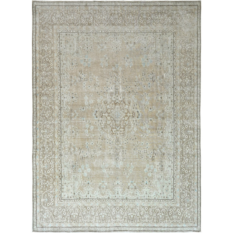 High-Quality Hand-Knotted Camel Area Rug