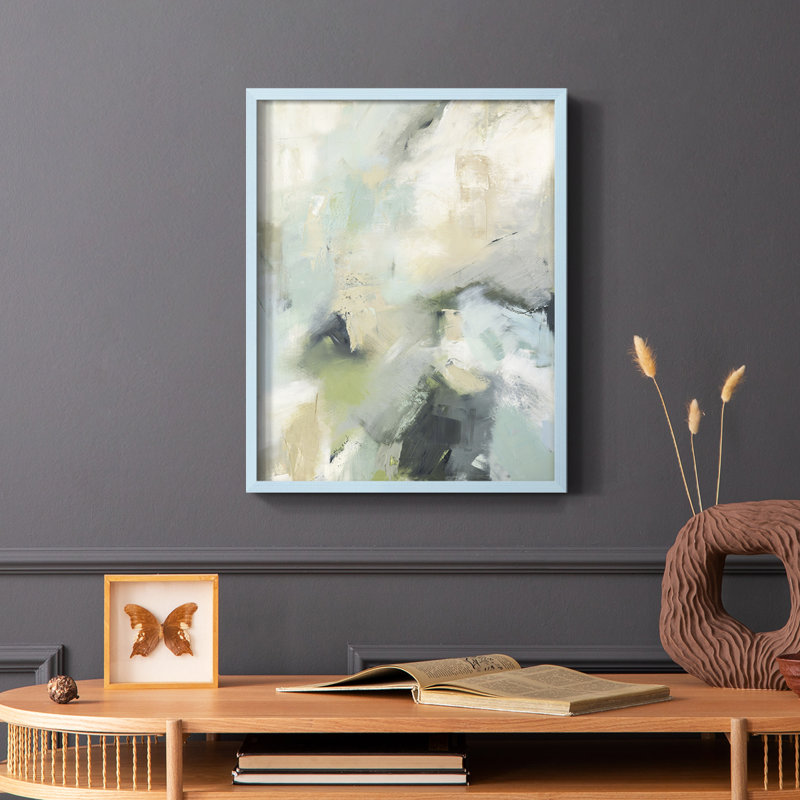«Through it All», reproduction encadrée - bois massif, H 10 po x l 8 po, Bleu
