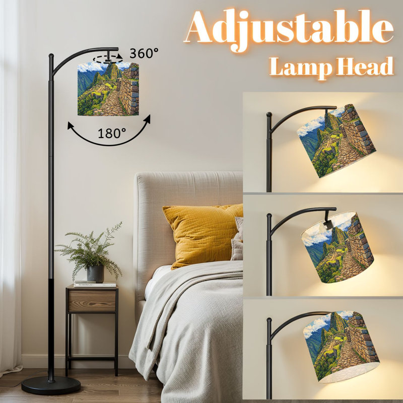 Lampe sur pied avec abat-jour réglable Arc