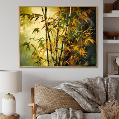 «Roarie Green Floral Bamboo Oasis II», reproduction sur toile