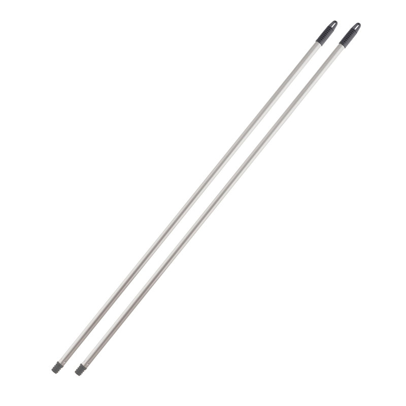 Poignée en métal très résistante Superio, pour vadrouille, brosse, etc. 54 po de long, gris, paquet de 2