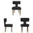 Mid-Century Modern Wood Dining Chairs Set Of 2, Upholstered Boucle Side Chair, Sherpa Accent Chairs Armless For Kitchen Dining Room-373279080