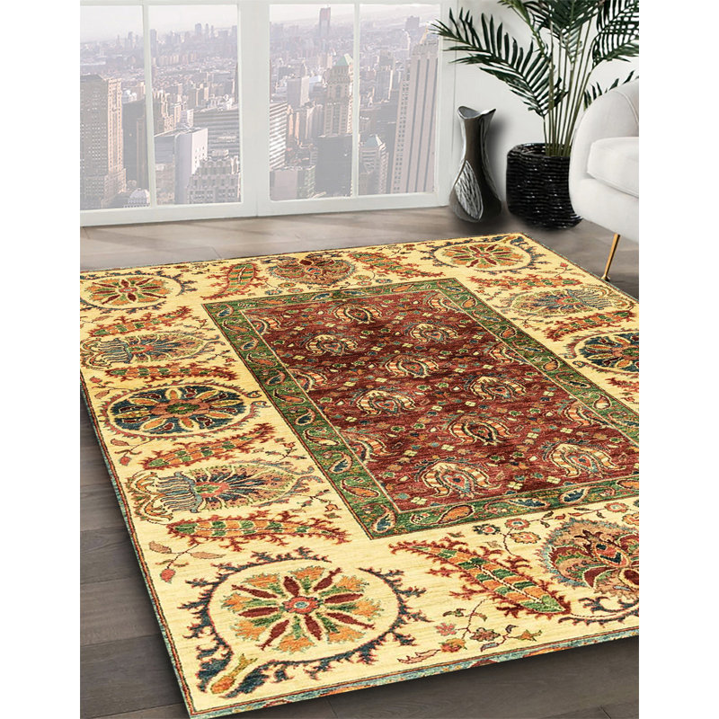 Abstract Indoor Rug, Square 5'