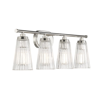 Luminaire de meuble-lavabo 3 lumières Jeanie en nickel poli
