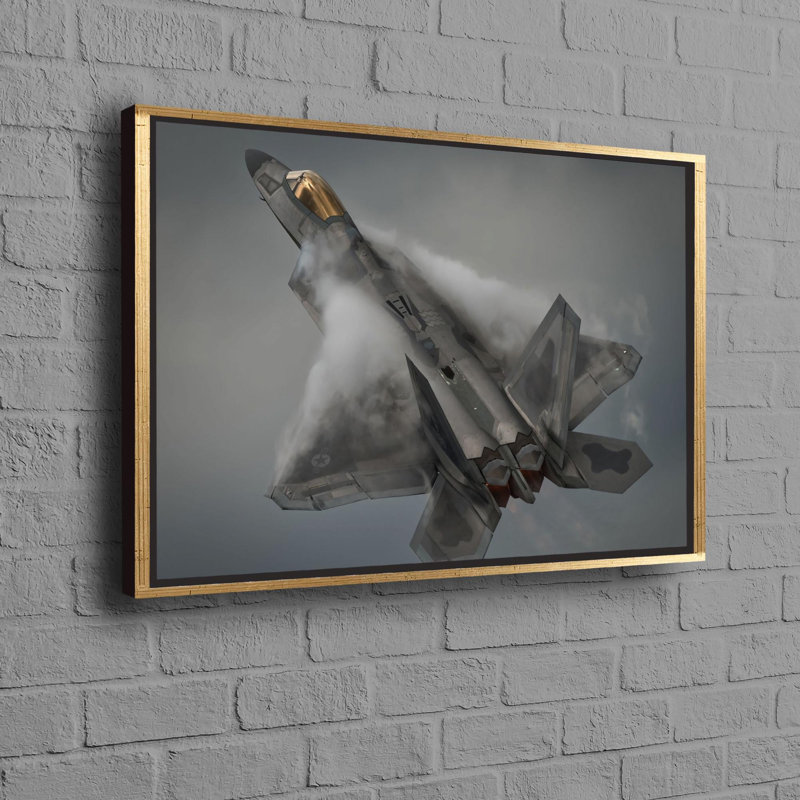 Print on Canvas, Framed Print without Mat, Gold, 80 cm H x 110 cm W