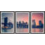Amazing Brooklyn Triptych - 3 Piece Single Picture Frame Print-67726565