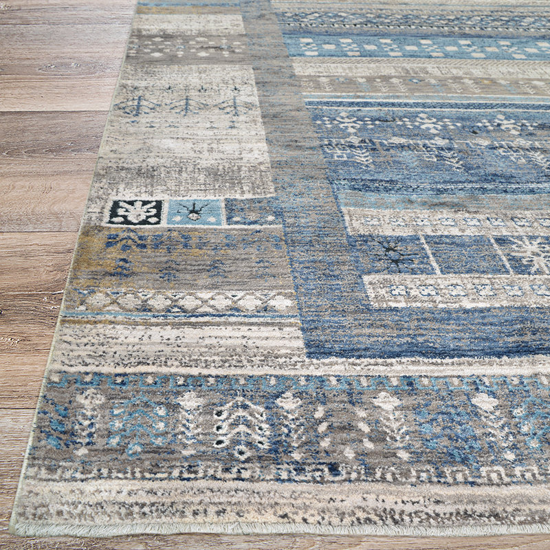 Tapis Marinko Serapi Denim-Tawny, Rectangle 6 pi 6 po x 9 pi 6 po