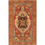 Hand Knotted Wool Oriental Area Rug in Ivory/Rust/Gray