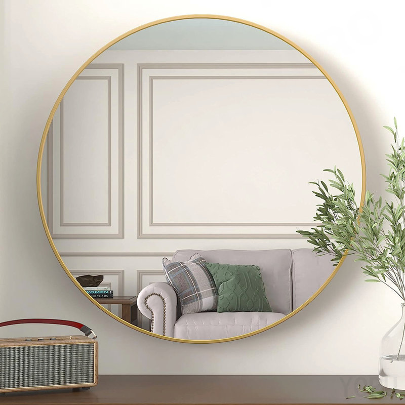 Miroir de salle de bain rond 36 po.