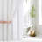 Farmhouse Shower Curtain Set With Macrame Lace Decor, Linen Cotton Fabric Bathroom Curtain With Liner, Modern Country Style-1696059046