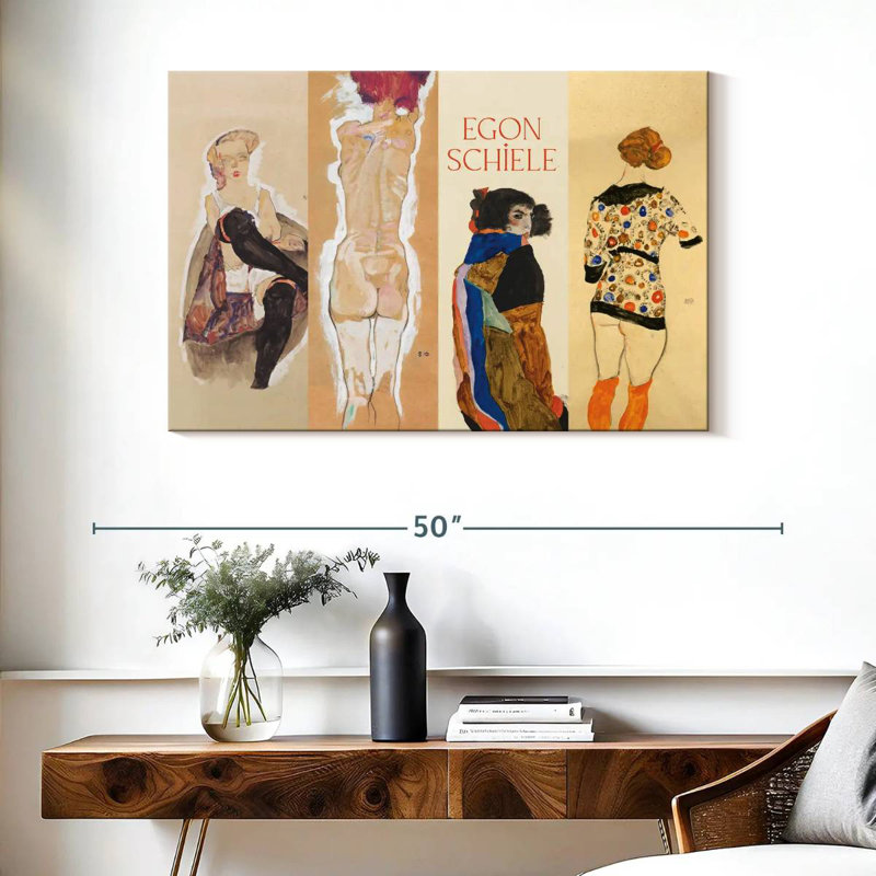 Affiche de l'exposition Leisha Egon Schiele, H 26 po x l 39 po
