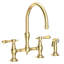 Chesterfield Kitchen Bridge Faucet with Side Spray-351944941