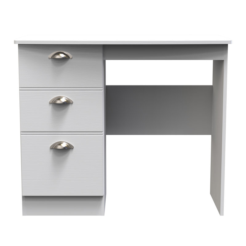 Fully Assembled Murier Dressing Table, White Ash