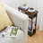 Multi-Functional Narrow End Table, Rustic Brown, Perfect For Small Spaces