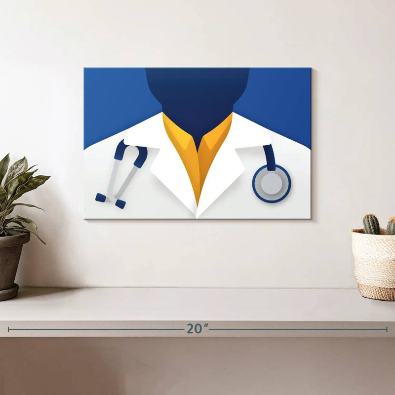 Illustration d'un médecin, H 8 po x l 12 po
