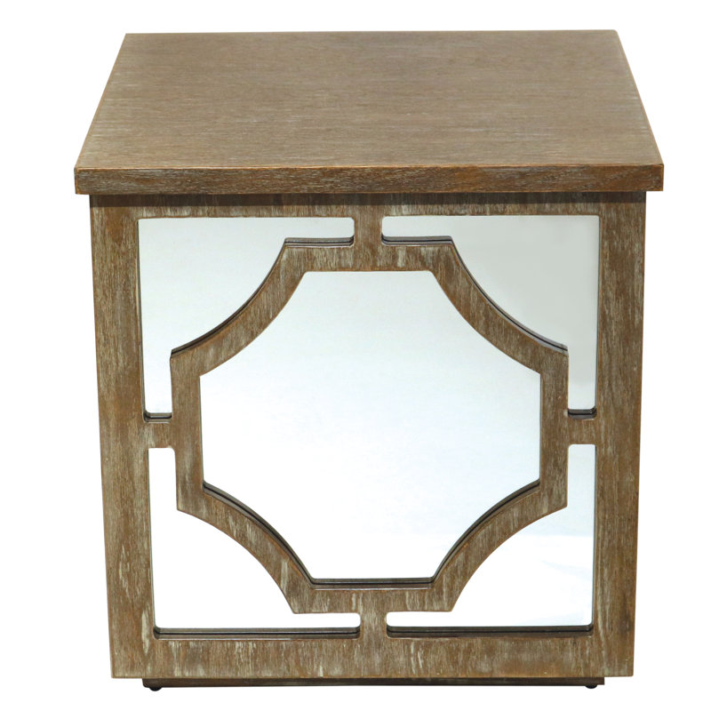 Mcgill Solid Wood End Table, Rustic Brown