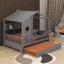 Lit double avec lit gigogne-467951695