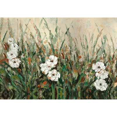 Painterly Whites 2 - Wrapped Canvas Painting