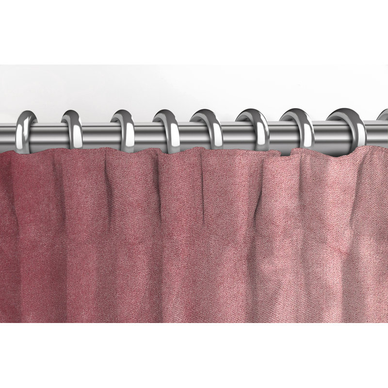 Blackout Curtain Pair, Rose Pink, 66" W x 90" L