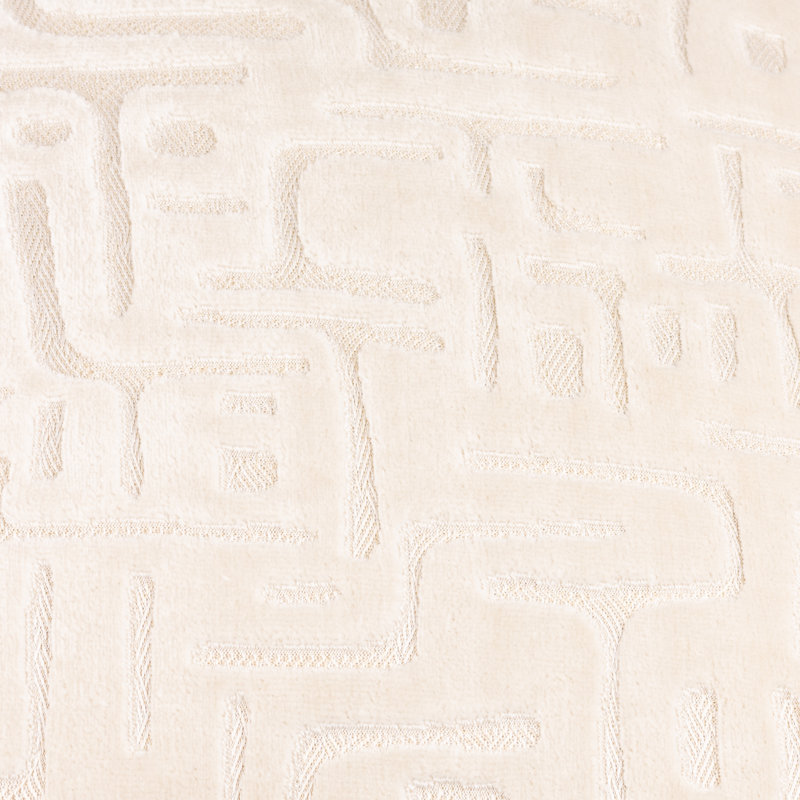 Soren Geometric Square Cushion, Cream, Feather