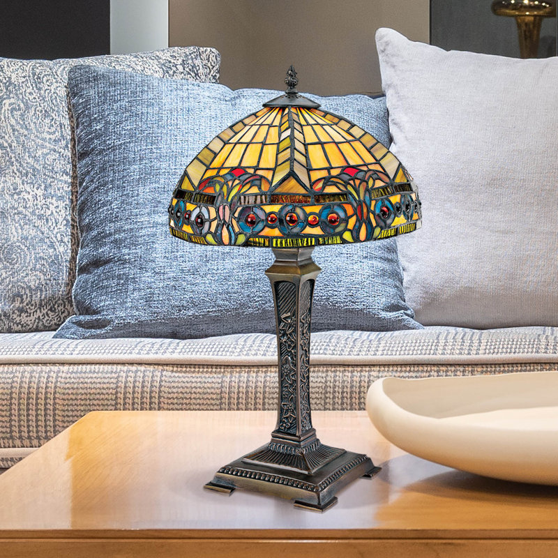 Akshara Stained Glass Table Lamp