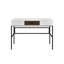 Bureau d'écriture Verster à finition naturelle et noire avec USB (sans la chaise de bureau)-1709721098