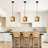 Toshiro Farmhouse Boho Wooden Pendant Light